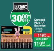 Duracell Plus AA Batteries 12 Pack-Per Pack