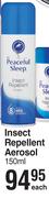 Peaceful Sleep Insect Repellent Aerosol-150ml Each