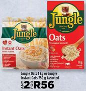 Jungle Oats 1 Kg Or Jungle Instant Oats 750 g Assorted-For Any 2