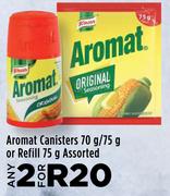 Aromat Canisters 70g/75g Or Refill 75g Assorted-For Any 2