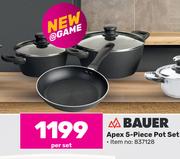 Bauer Apex 5 Piece Pot Set-Per Set