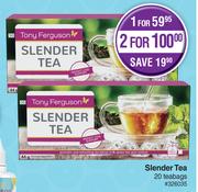 Tony Ferguson Slender Tea 20 Teabags-For 1