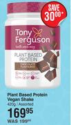 Tony Ferguson Plant Based Protein Vegan Shake Assorted-420g