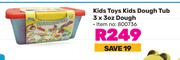 Kids Toys Kids Dough Tub 3 x 3oz Dough