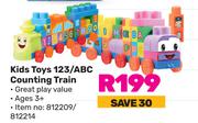 Kids Toys 123/ABC Counting Train