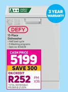 Defy 13 Place Dishwasher