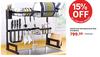 Kitchen Over Sink Space Saver Dish Drying Rack