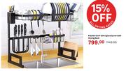 Kitchen Over Sink Space Saver Dish Drying Rack