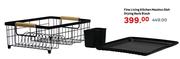 Fine Living Kitchen Masimo Dish Drying Rack Black