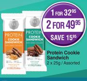 Protein Cookie Sandwich Assorted-For 1 x 2 x 25g 