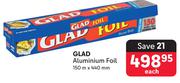 Glad Aluminium Foil-150m x 440mm Each