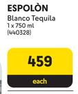Espolon Blanco Tequila-750ml Each