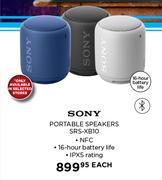 Sony Portable Speakers SRS-XB10-Each