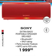 Sony Extra Bass Portable Speaker SRS-XB21