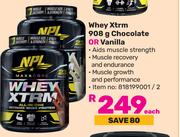 NPL Whey Xtrm Chocolate Or Vanilla-908g