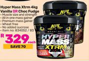 NPL Hyper Mass Xtrm Vanilla Or Choc Fudge-4Kg Each