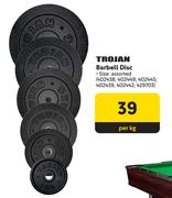 Trojan Barbell Disc-Per Kg