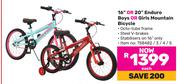 Raleigh 16" Or 20" Enduro Boys Or Girls Mountain Bicycle-Each