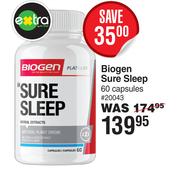 Biogen Sure Sleep 60 Capsules