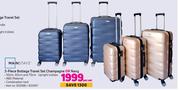 Mainstays 3 Piece Bottega Travel Set (Champagne Or Navy)-Per Set