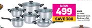 Koga 12 Piece Stainless Steel Cookware Set