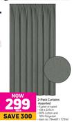 Curtains Assorted-2's Pack Each