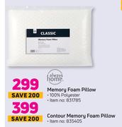 Always Home Memory Foam Pillow