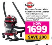 Genesis Hydrovac Compact Water Filtration Vacuum Cleaner