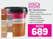 Simple Choice Textured Paint-20L Each