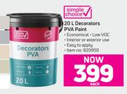 Simple Choice Decorators PVA Paint-20L Each