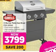 Expert Grill 3 Burner Patio Gas Braai 720-1050A