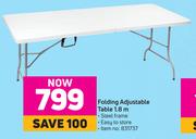 Folding Adjustable Table 1.8m