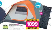 Campmaster Dome 405 Tent Plus The Weekender Sleeping Bag