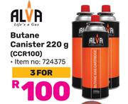 Alva Butane Canister 220G CCR100-For 3