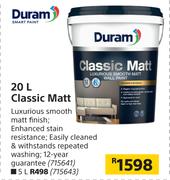 Duram Classic Matt-20Ltr