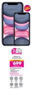 2 x Apple iPhone 11 As Good As New-On 1.3GB Red Core More Data + On Promo 80