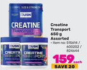 USN Creatine Transport Assorted-650g Each