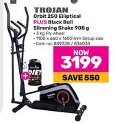 Trojan Orbit 250 Elliptical Plus Black Bull Slimming Shake 908g