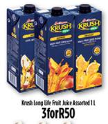 Krush Long Life  Fruit Juice-3x1L