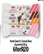 Food Lover's Cereal Bars Assorted-6x28g