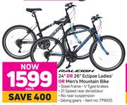 Raleigh 24" Or 26" Eclipse Ladies' Or Men's Mountain Bike-Each