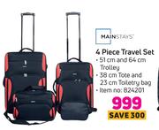 Mainstays 4 Piece Travel Set