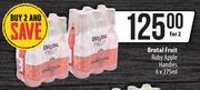 Brutal Fruit Ruby Apple Handies-For 2 x 6 x 275ml