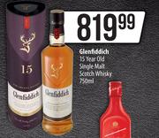 Glenfiddich 15 Year Old Single Malt Scotch Whisky-750ml