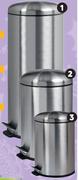 Mainstays 12L Stainless Steel Dome Lid Pedal Bin