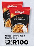 Kellogg's Granola Muesli Assorted-For 2 x 700g
