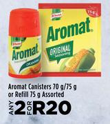 Aromat Canisters 70g/75g Or Refill 75g-For 2