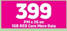 Huawei Nova Y61 Dual Sim-On 1GB Red Core More Data