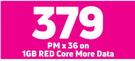 2 x Huawei Nova Y70-On 1GB Red Core More Data + On Promo 70