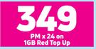 Xiaomi Redmi A1 Light Blue 32GB Dual Sim-On 1GB Red Top Up